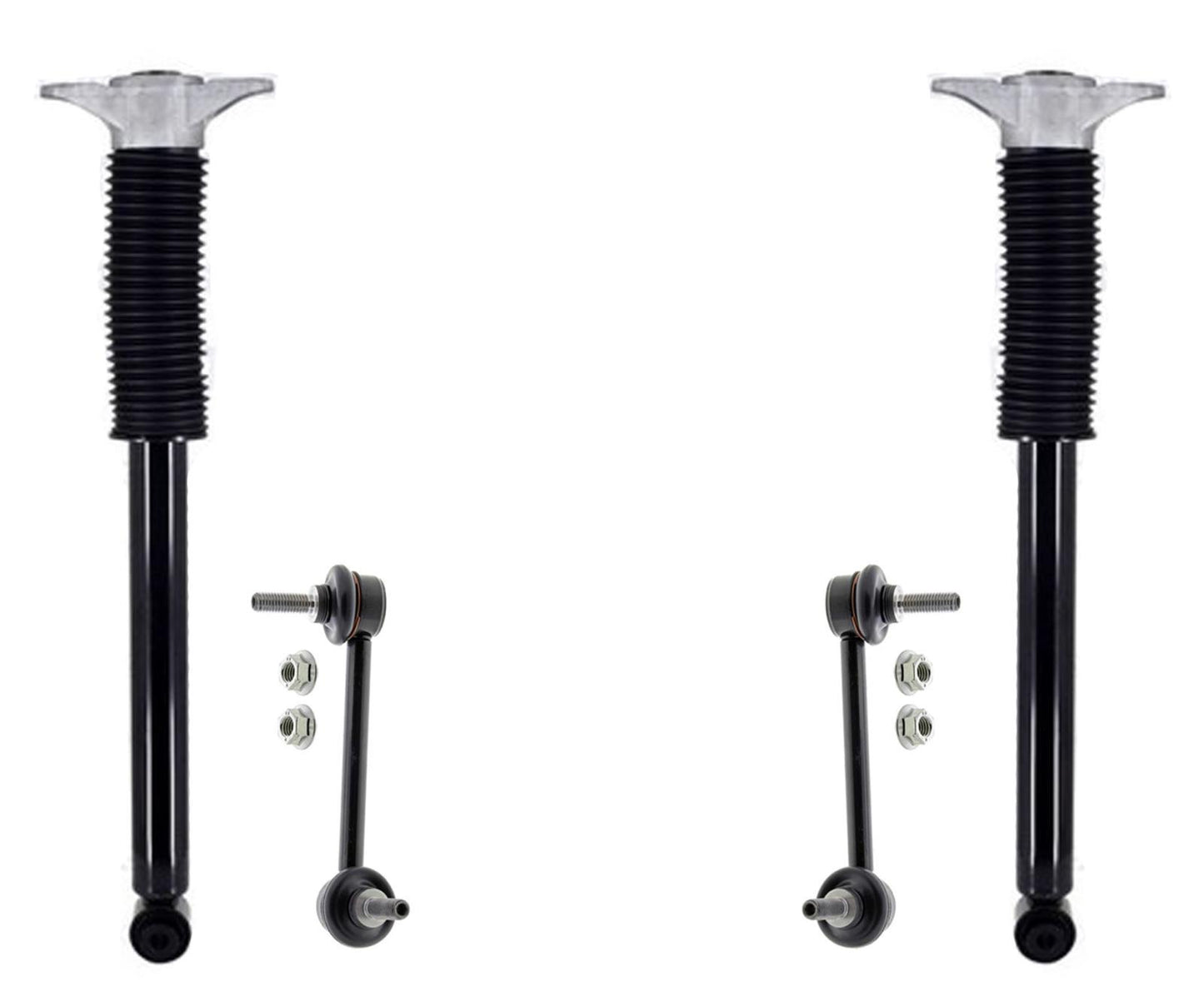 Rear Complete Shocks & Sway Bar Links For Tesla 3 2017-2021 & S 2020-2023