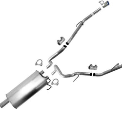 Dual Exhaust Weld On Muffler Low Restriction Tail Pipes For Ram 1500 09-16 5.7L