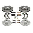 Front & Rear Rotors & Ceramic Pads for All Wheel Drive Toyota Matrix 2.4L 09-13