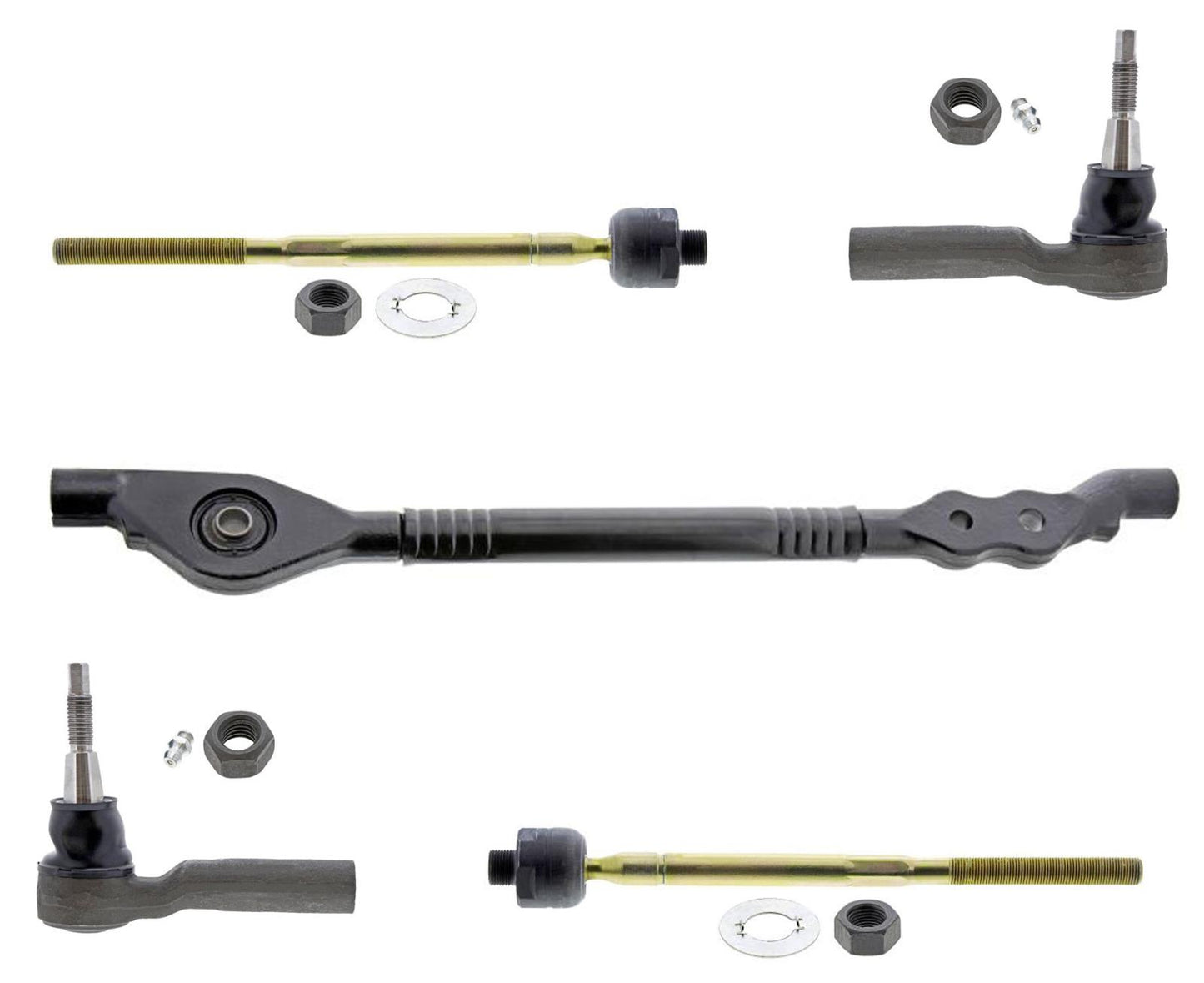 Mevotech Front Steering Center Link & Tie Rod For Silverado 2500 HD 2011-2019