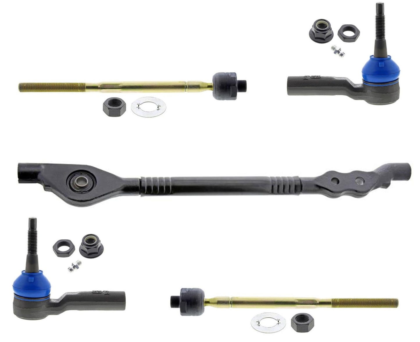 Mevotech Inner Outer Tie Rods Center Link For Chevrolet Silverado 2500 HD 20-22 - Photo 1