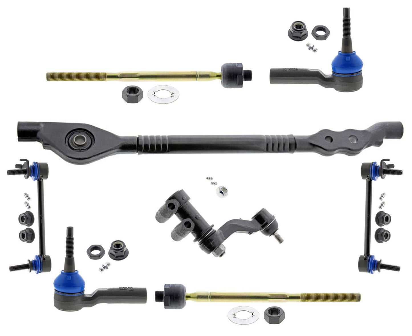 Mevotech Tie Rods Idle Arm Links & Center Link For Silverado 2500 HD 2020-2022 - Photo 1