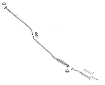 Exhaust System Muffler Resonator For Honda Civic DX LX 1.7L 2001 2002 2003 2005 - Photo 1