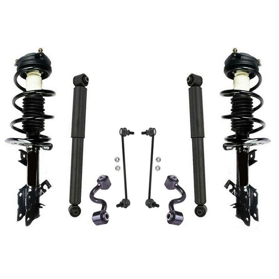 Front Complete Struts Shocks Front & Rear Links 2008-2012 for Nissan Rogue