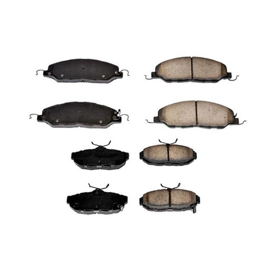 For Ford 2011-2014 Mustang 3.7L Base 316mm 12 7/16 Inch Rots Ceramic Brake Pads