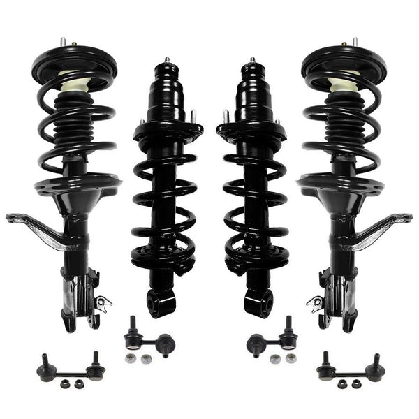 Front & Rear Complete Strut & Sway Bar Links For Honda Element 2003-2011