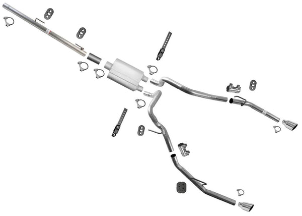 High Flow Taylor Performance Muffler Dual Tail Pipes For Ram 1500 2013-2016 5.7