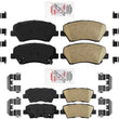 AME Improved Performance Ceramic Disc Brake Pads For Hyundai Elantra 13-16 4Door