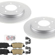 Improved Performance REAR Disc Brake Rotors Pads for Hyundia Elantra Sport 17-20