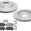 Improved Performance Front Disc Brake Rotors Pads for Hyundai Veloster 19-21 2.0