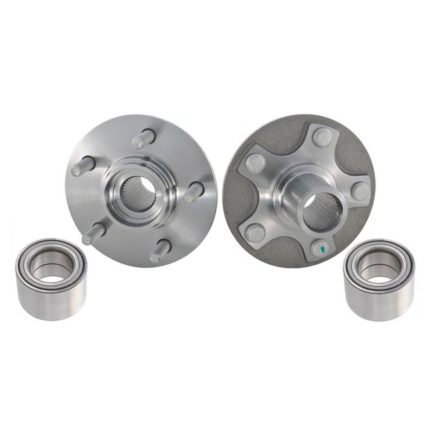 (2) 100% New Front Wheel Hub & Bearing Kit for 93-02 Nissan Quest