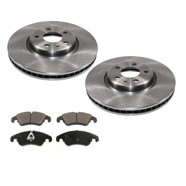 FRONT Brake Rotors & Ceramic Pads All for Audi A4 & A4 Quattro 2.0 2012-2016