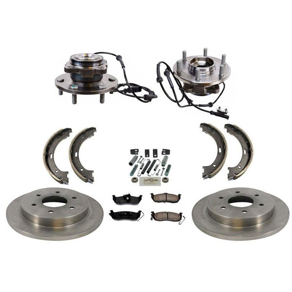 Nuevo Kit de resorte y bujes de rueda para pastillas de freno de rotores traseros para Nissan Armada 12-15