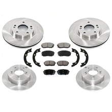Rotores de freno de disco y pastillas de freno de cerámica Zapatas de estacionamiento para Kia Rondo 2010-2012