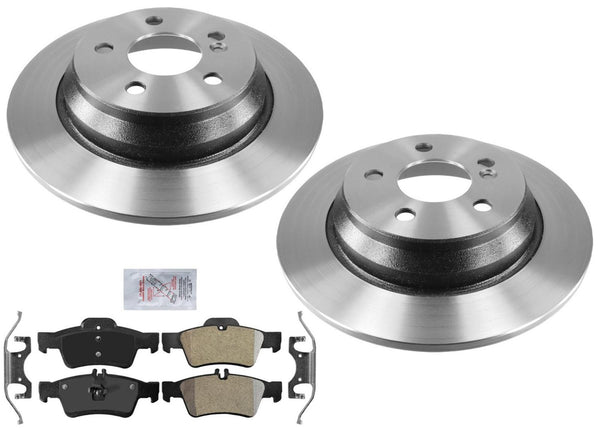 Fits For 04-06 S430 S500 Rear Wheel Drive REAR Disc Brake Rotors & Ceramic Pads