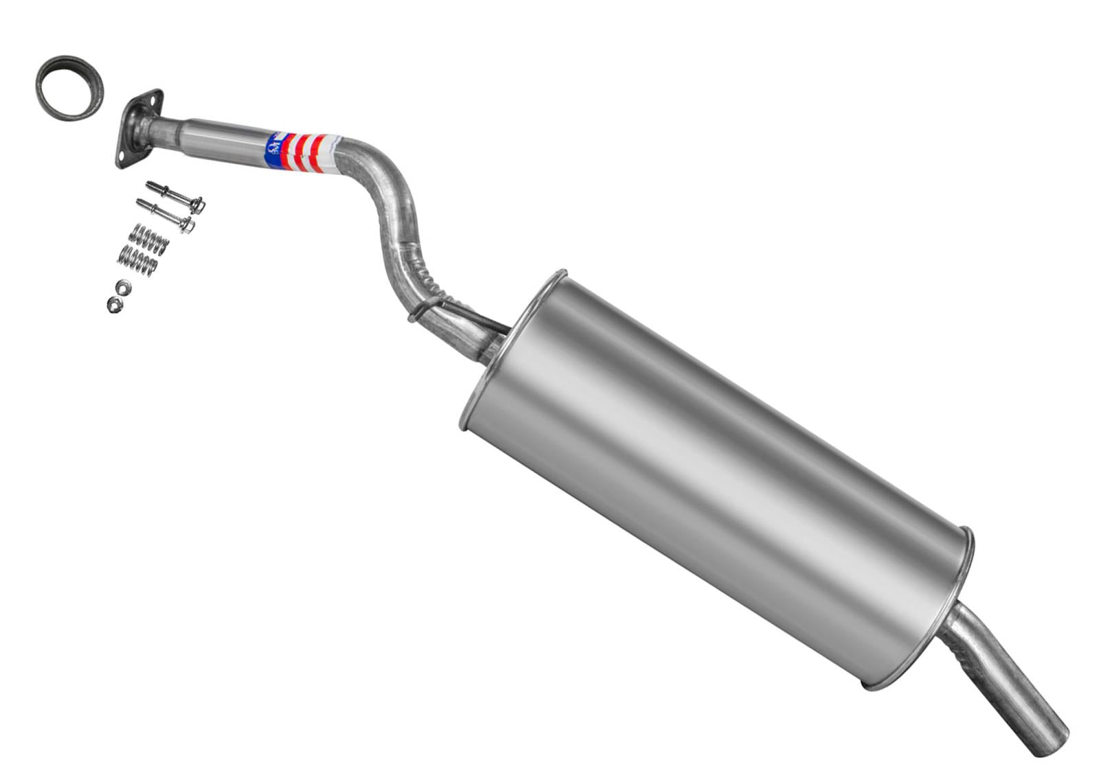 Rear Muffler With Gaskets & Bolts For Toyota Prius 2004 2005 2006 2007 2008 2009