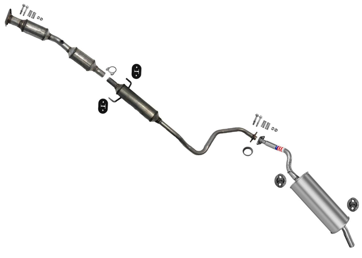 Catalytic Converter With Gasket Bolts Clamp Exhaust System Fits Prius 04-09 1.5L
