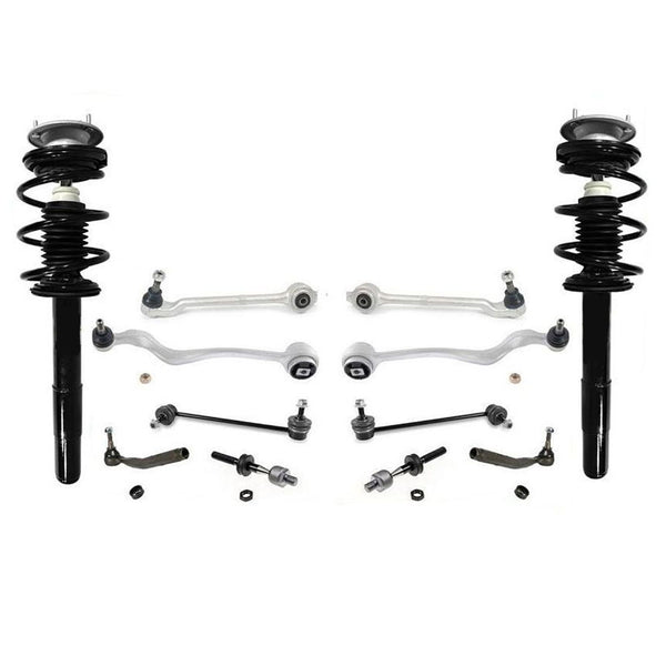 Puntales delanteros completos + Kit de brazo de control de chasis maestro para BMW 01-03 525i E39