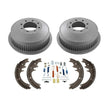 Brake Drums Brake Shoes Spgs for Single Rear Wheel SRW 3500 Express Van 96-02 4p