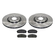 Front Pads & Rotors for 14-18 Cherokee With 330MM 13 Inch Rotors and 2 Piston