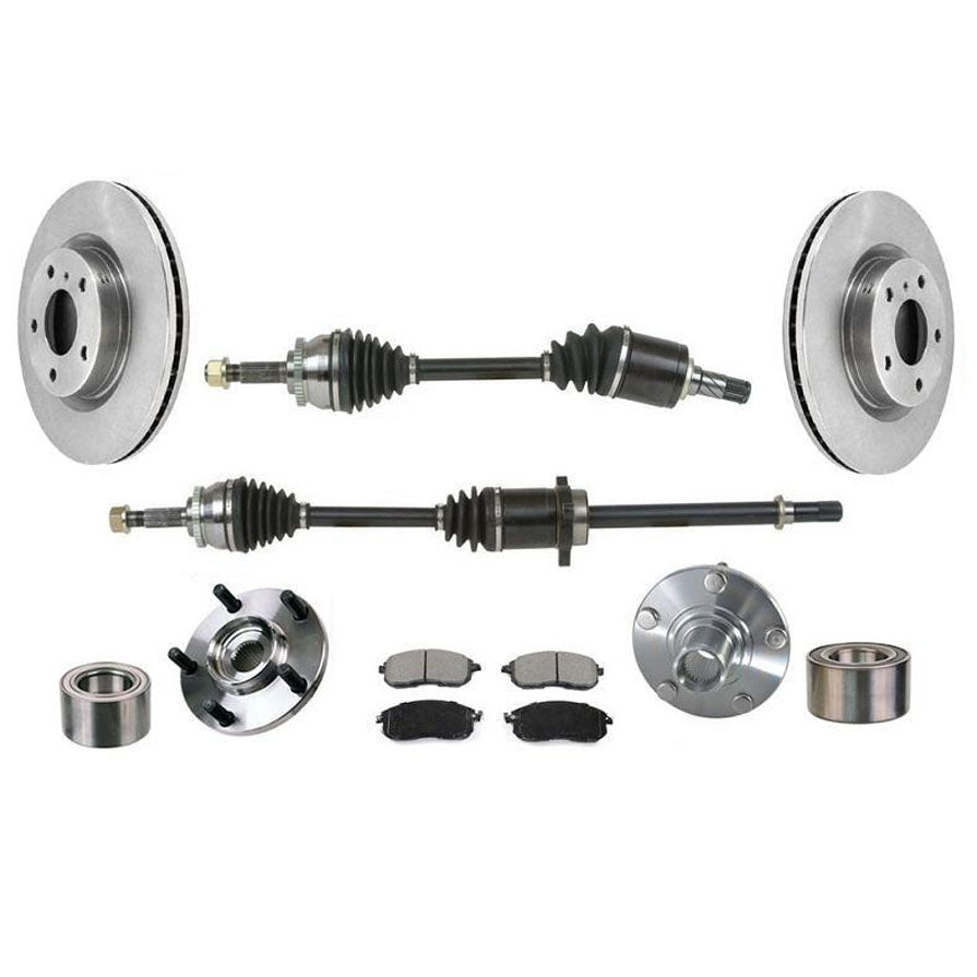 Front Axles Pads Hub Bearings for Nissan Altima 2.5L Automatic Transmision 02-06