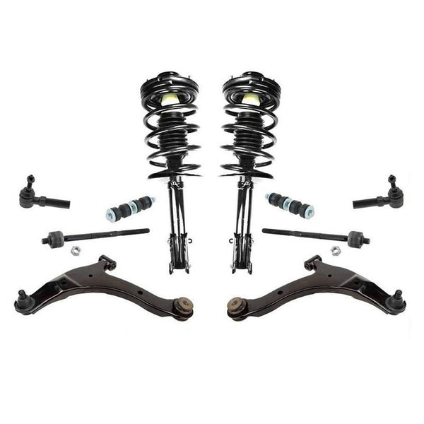 Para 01-10 Chrys Pt Cruiser puntales de bobina completos brazos de control varillas de amarre 10 piezas