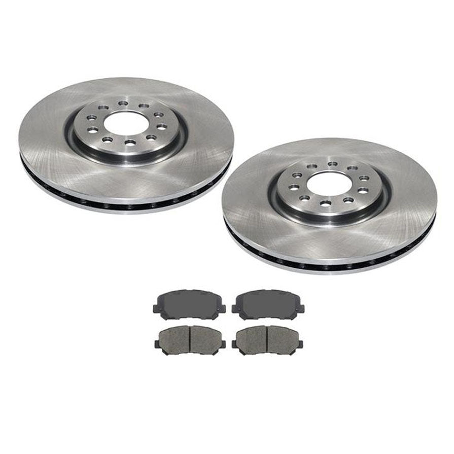 Nuevas pastillas y rotores delanteros para Chrys 200 con rotores más grandes de 330 mm y 13 pulgadas 15-17