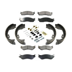 Ceramic Heavy Duty Pads With Parking Brakes Springs For 06-08 Ram 3500 Pick Up