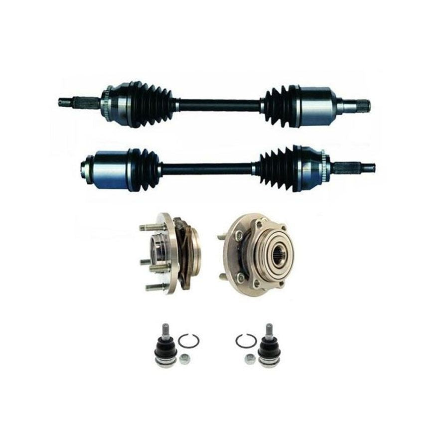 Front Axles Hub Ball Joint for Mitsubishi Eclipse 3.8L Manual Transmission 06-11