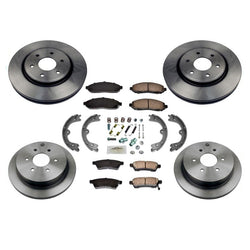 F&R Brake Rotors Ceramic Pads Parking Brake Shoes for Suzuki Equator 2009-2012