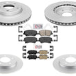 Improved Performance F&R Disc Brake Rotors Pads for Hyundai Veloster 19-21 2.0L