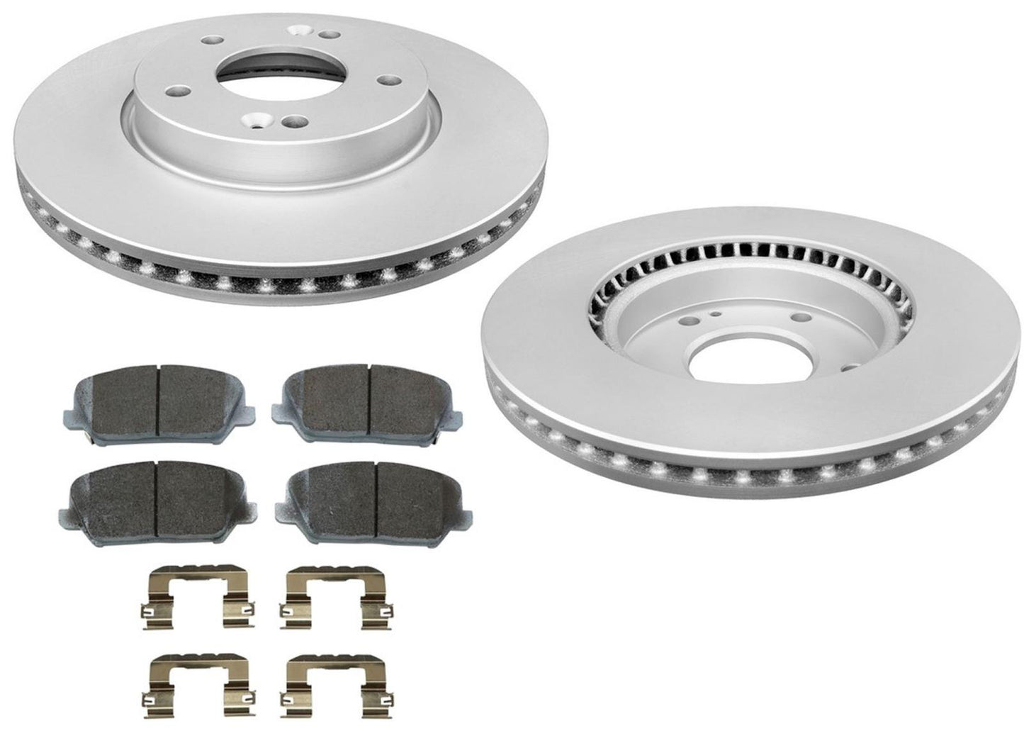 Performance Front Disc Brake Rotors Pads for Hyundai Veloster Turbo 2016-2017