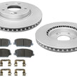 Performance Front Disc Brake Rotors Pads for Hyundai Veloster Turbo 2016-2017