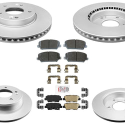 Performance F&R Disc Brake Rotors Pads for Hyundai Veloster 2016-2017 Turbo