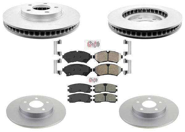 AME Improved Performance Disc Brake Rotors Pads for Cadillac Seville STS 98-02