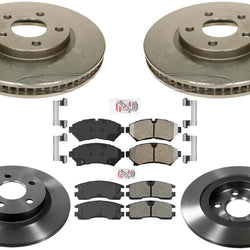 AME Carbon Performance Disc Brake Rotors Pads for Cadillac Seville STS 98-02