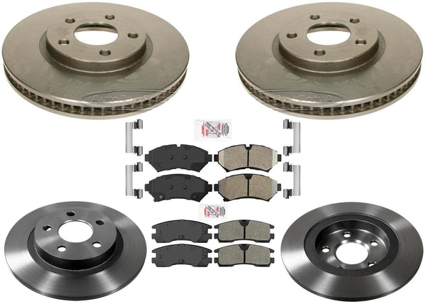 AME Carbon Performance Disc Brake Rotors Pads for Cadillac Seville STS 98-02