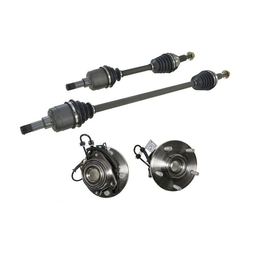 Front Wheel Hub Bearings with Axles 2008-2010 for Chrysler Town & Country 3.3L