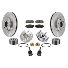 Front Rotors Brake Pads Wheel Hubs Bearing Ball Joints 2002-2004 for Honda CR-V