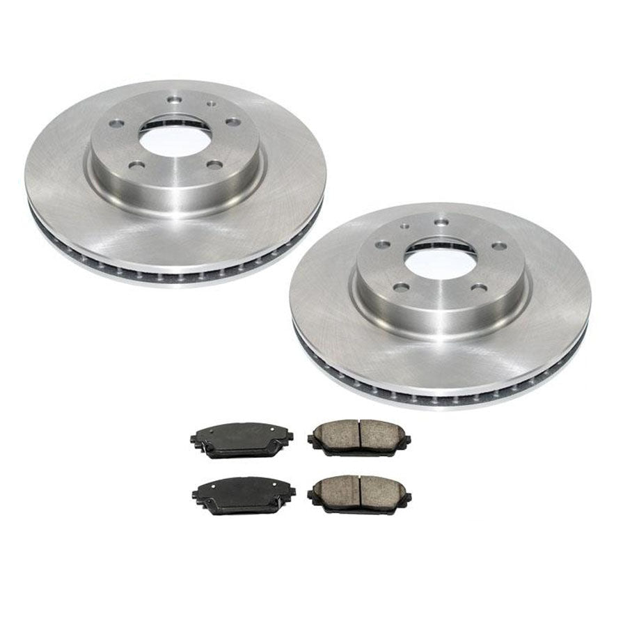 Front Brake Disc Rotors Ceramic Pads for Mazda CX-3 2.0L 16-20 Front Wheel Drive