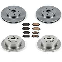 100% New Disc Brake Rotors Ceramic Pads for Toyota Sienna Van 4W Disc 2004-2010