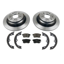 100% All New Rear Disc Brake Rotors Parking Shoes Pads for Honda Crosstour 10-15