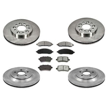 Para Ford Freestar Van 04-07 rotores de freno delanteros y traseros y pastillas de freno de cerámica