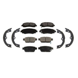 Nuevas almohadillas de cerámica delanteras y traseras, zapatos de estacionamiento para Acura TL 2009-2014, 3 piezas