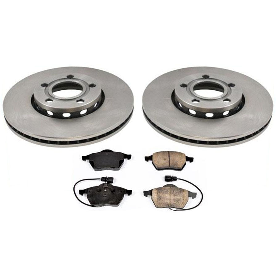 95-98 for Audi A6 A6 Quattro with 288MM Front Brake Disc Brakes Rotors Pads Kit