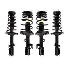 Puntales de resorte helicoidales completos Ft &amp; Rr para Toyota Camry 3.0L 4 puertas 4 piezas 04-06