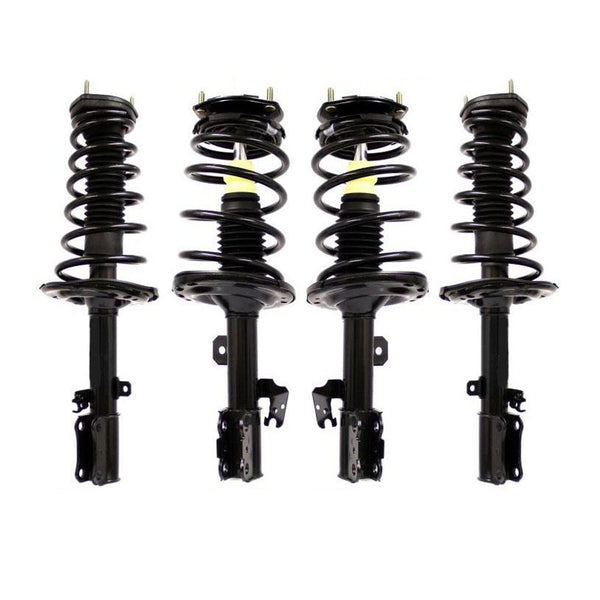 Puntales de resorte helicoidales completos Ft &amp; Rr para Toyota Camry 3.0L 4 puertas 4 piezas 04-06