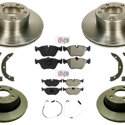 AME Improved Performance Disc Brake Pads Disc Brake Rotors For BMW 525i 01-03