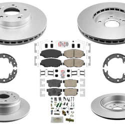 Improved Performance Disc Brake Rotors Pads Parking Shoes for Honda Element