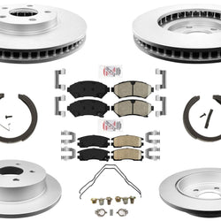 AME Improved Performance Disc Brake Rotors Pads for Chevrolet Monte Carlo 00-05